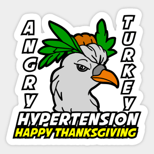 Angry Turkey - Happy Thanksgiving Sticker